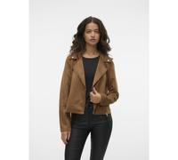 Women's Vero Moda Jose Short Jacket Cognac - Brown - Size: 14