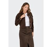 Short Jacket in Leopard Print Denim leopard print