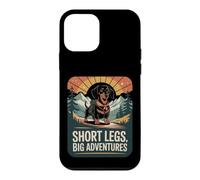 Short Legs Big Adventures Dachshund Mountain Hiker Dog Case for iPhone 12 mini