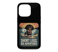 Short Legs Big Adventures Dachshund Mountain Hiker Dog Case for iPhone 13 Pro