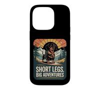 Short Legs Big Adventures Dachshund Mountain Hiker Dog Case for iPhone 14 Pro