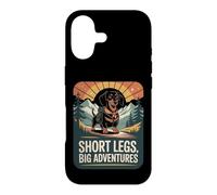 Short Legs Big Adventures Dachshund Mountain Hiker Dog Case for iPhone 17