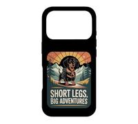 Short Legs Big Adventures Dachshund Mountain Hiker Dog Case for iPhone 17 Pro