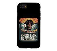 Short Legs Big Adventures Dachshund Mountain Hiker Dog Case for iPhone SE (2020) / 7/8