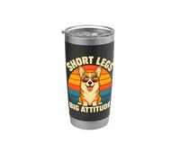 Short Legs Big Attitude Corgi Retro Dog Stainless Steel Insulated Tumbler