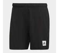 adidas Men's Short Length Solid Swim Shorts, Black, L