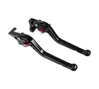 Short&Long CNC Adjustable Brake Clutch Levers For YAMAHA MT125 MT-125 MT 125 2014-2023 Handles Bar Lever Motorcycle Accessories (Color : Long black)