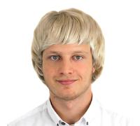 Short Male Wig - Blonde I Love Fancy Dress Cream 12 Pack