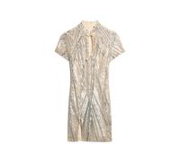 Short Mao collar dress with sequins for women Superdry Argenté M