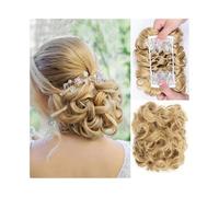 Short Messy Curly Dish Hair Bun Extension with Combs Thick Chignon Hairpiece Ponytail Hairpiece(Q1-18)
