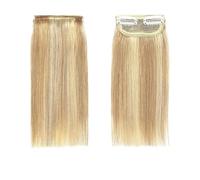 Short Mini Clip in Human Hairs Extensions, Invisible Hairpin Silky Straight Real Remy Hair, Small Thin One Piece Hairpieces for Women Quick to Wear(18P613,8inch 12g)