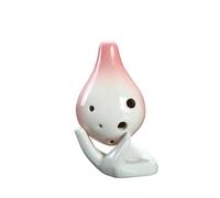 Short Mouth Colored Glaze Ice Crack Ocarina 6 Holes Wind Music Instrument(2)