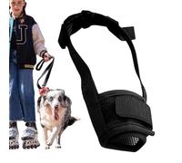 Short Mouth Dog Muzzle - Adjustable and Breathable Dog Snout in a Soft Fabric, Ideal for Small and Medium Dogs | Anti-Bite Network Muzle for Grooming, Walking, Screws