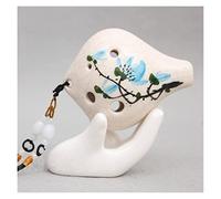 Short Mouth Ocarina 6-hole Ceramic Ocarina Musical Instrument Six-hole Alto C/AC Crack Hand-painted Ocarina ocarina instrument (2)