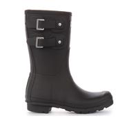 Short Multi Buckle Rubber Boot, female, Hunter, Wellies, Black, 4 UK, Shoes 4 UK