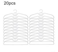 Short Neck Anti Slip Hangers in Plastic for Space Saving Closet Solutions Select from 5/10/20 Sets (5pcs)