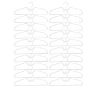 Short Neck Anti Slip Plastic Clothes Hangers Perfect for Organizing Your Wardrobe Effortlessly (20pcs)