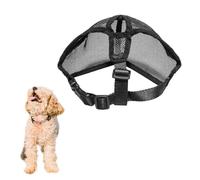 Short Nose Dog Muzzle - Adjustable Breathable Mesh Bulldog Muzzle, Anti-Barking and Bite Training Mask for Chihuahua, Pug (Size M)
