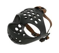 Short nose dog muzzle anti-bite breathable mask suitable for bulldog flat face dog muzzle mask outdoor dog accessories(Black,XL)