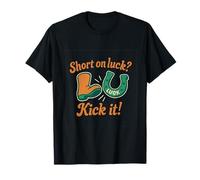 Short On Luck Kick It Martial Arts Boxing Humor Design T-Shirt