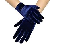 Short Opera Velvet Gloves Women Wrist Banquet Gloves for Evening Wedding Party Dancing Costume Fancy Dress Accessories
