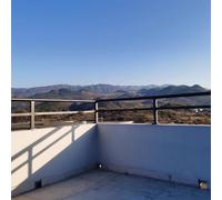 Short Outdoor il Kit - Black Galvanized Steel Railing System for Porch, Patio, Deck, Balcony, Stair, Rooftop - Waterproof Extension Fence with 50 cm Height, Easy Install