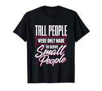 Short People Design for Small Person - to Serve Small People Value Graphic T-Shirt, Men, Black, M