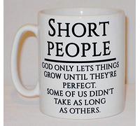 Short People God Lets Things Grow Until Perfect Ceramic Mug Funny Novelty Gift