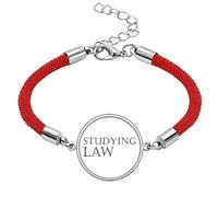 Short Phrase Studying Law Lucky Red String Bracelet Rope Bracelet Handmade