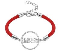 Short Phrase Studying Medicine Lucky Red String Bracelet Rope Bracelet Handmade