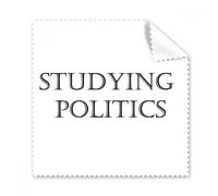 Short Phrase Studying Politics Glasses Cloth Cleaning Cloth Gift Phone Screen Cleaner 5pcs