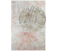 Short-Pile Design Orange Rug - Modern Abstract - 135X195 cm