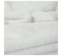 Short Pile Fun Faux Fur Fabric Material, 63 Colors Smooth Faux Fur Material Squares Soft Plush Craft and Hobby Fabric, Fluffy Fabric Craft Cut Strip for Sewing, Pet Beds, 50x50cm (Color : White)