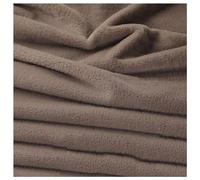 Short Pile Fun Faux Fur Fabric Material, 63 Colors Smooth Faux Fur Material Squares Soft Plush Craft and Hobby Fabric, Fluffy Fabric Craft Cut Strip for Sewing, Pet Beds, 50x50cm (Color : Dark Khaki