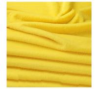 Short Pile Fun Faux Fur Fabric Material, 63 Colors Smooth Faux Fur Material Squares Soft Plush Craft and Hobby Fabric, Fluffy Fabric Craft Cut Strip for Sewing, Pet Beds, 50x50cm (Color : Yellow 3)