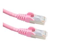 Short PINK 0.25M Ethernet Cable / CAT6 Network Lead/Pure Copper for Improved Performance/Screened FTP / RJ45 Plugs / 25cm (BY CABLES 4 ALL)