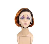 Short Pixie Straight Bob Wigs for Black Women 13 x4 x1 T Part Lace Frontal Wig for Daily Use(1B/350)
