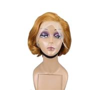 Short Pixie Straight Bob Wigs for Black Women 13 x4 x1 T Part Lace Frontal Wig for Daily Use(30#)