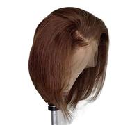 Short Pixie Straight Bob Wigs for Black Women 13 x4 x1 T Part Lace Frontal Wig for Daily Use(4#)