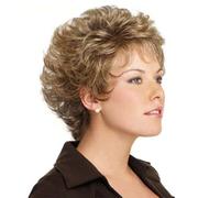 Short Pixie Wigs for Women,Clothing Wig,Synthetic Short Curly Wig,Cosplay Replacement Hair Wig with Wig Cap,Natural Comfort and Breathability A (A)