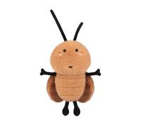 Short Plush Cockroach Plush - 17cm Soft Stuffed insec-t Doll with PP Cotton | Mini bu-g Keychain Toy, Realistic Creepy Crawler Decor, Funny pes-t Gift for Men Women, Ugly Cute plushi-e
