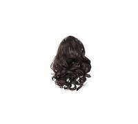 Short Ponytail Extension - 10 Inch Loose Curly Wavy Drawstring Comb Clip Hair for Women Hair Extension for Daily Use(Dark Brown)