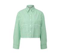 Short Poplin Blouse, Relaxed Fit Women's s.Oliver Vert 52