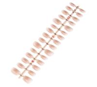 Short Press Nails Acrylic Nails Short - Fashion Short Square False Nails in Blush 30 Pieces | Various Sizes for Home Manicure Egg