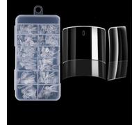 Short Press On Nails Not Need Sanding Reusable Semi Adhesive Faux For Work And Social Event Faux