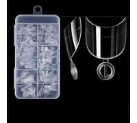 Short Press On Nails Not Need Sanding Reusable Semi Adhesive Faux Nails For Work And Social Event E