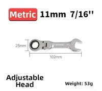 Short Profile Ratchet Wrench for Fastening Applications Where Clearance Is Restricted by Brackets Housings or Members (17mm)
