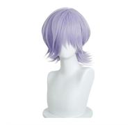 Short Purple Wig for Men Anime Men Boys Wigs Layered Fluffy Wigs Movies Stars Cosplay Wig for Anime Halloween Cosplay Costume Party Carnival Props