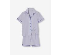 Short Pyjamas in Poplin, for Boys electric blue