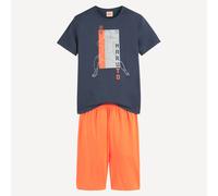 Short Pyjamas Orange/Grey